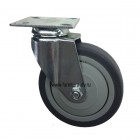 Резиновое колесо Ø=100 мм поворотное на площадке, NF-0122 