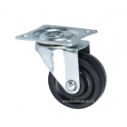 Резиновое колесо Ø=40 мм поворотное на площадке, NF-0143 