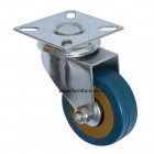 Резиновое колесо Ø= 75 мм (эконом) поворотное на площадке